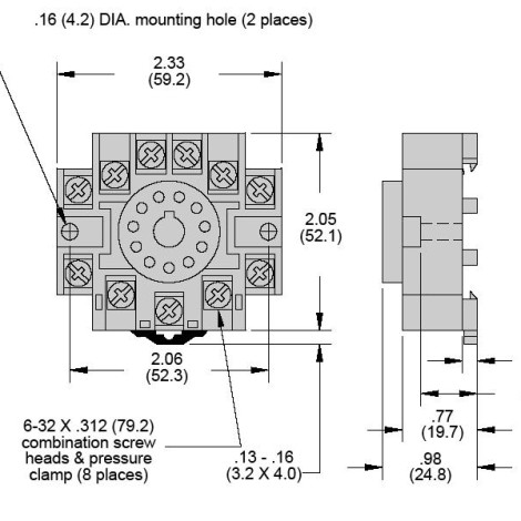 Struthers-Dunn 8 & 11 Pin Sockets - Octal and Square Base